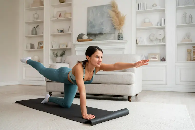 rutina de Pilates en casa